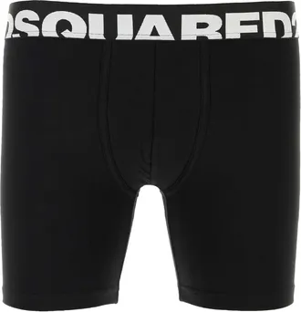 Dsquared2 Black Stretch Cotton Boxer