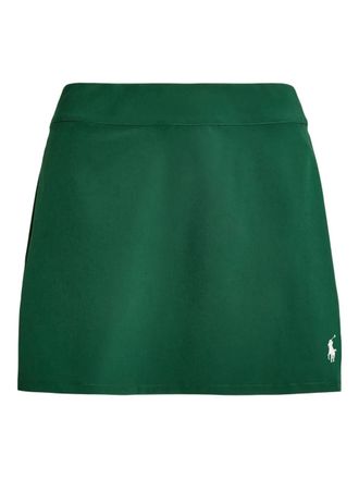 Polo Ralph Lauren high-waisted miniskirt - women - Recycled Polyester/Elastane - S - Green