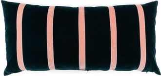 Christina Lundsteen Blue Pippa Velvet Cushion - Unisex - Cotton/Duck Feathers