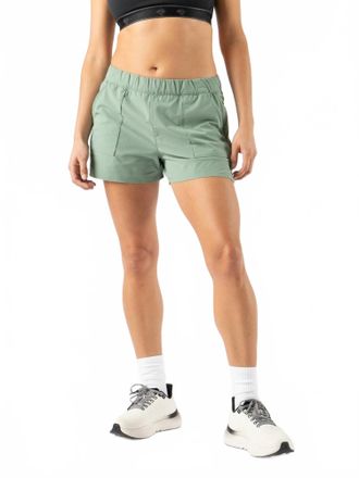 Rabbit Womens High Country Running And Hiking Shorts - 3 In Iceberg Green
