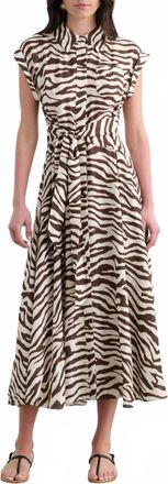 Toccin Serena Shirt Dress In Zebra