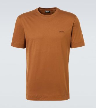 Ermenegildo Zegna Logo cotton jersey T-shirt