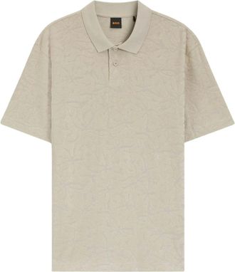 HUGO BOSS Tops, Heren, Beige, XL, Katoen, Polo Shirts