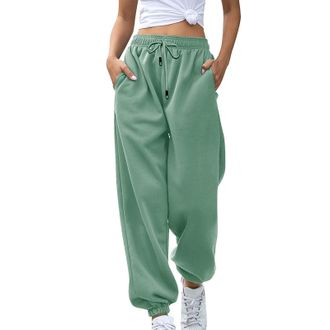 Generic Womens Joggers Sweatpants Plain Casual Baggy Harem Jogging Pants with Pockets Oversized Athletic Sweat Pants Running Gym Sport Workout Tracksuit Botto