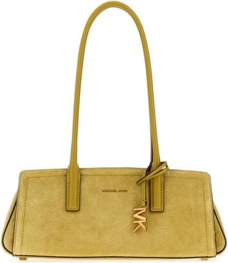 Michael Kors Laila Kleine Su&egrave;de Schoudertas - Dames - Schoudertassen - Geel - ONE Size - Su&egrave;de - Tassen