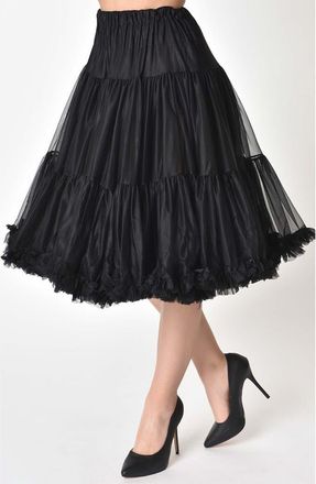 Unique Vintage Ruffled Petticoat Crinoline in Black at Nordstrom
