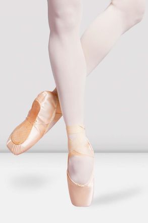 Bloch Balance Lisse Enhanced Arch Pointe Shoes, Pink Satin