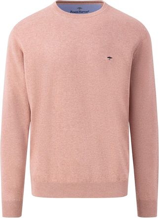 Fynch-Hatton Mens Crew Neck Jumper -1314-210 403-Pale Berry-XXL