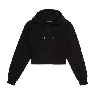 Jacquemus Gros Grain Sweatshirt - Dames - Hoodies - Zwart - S - Katoen - Hoodies & sweatvesten