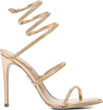 Rene Caovilla Schoenen Caovilla - Dames - Sandalen met hakken - Geel - 36 EU - Schoenen