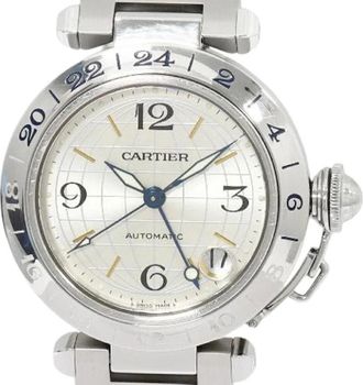 Cartier Pre-owned Pasha C SS Horloge - Heren - Vintage Horloges - Grijs - ONE Size - Vintage