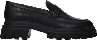 Hogan Slipper Damen Leder Schwarz