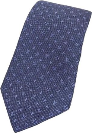 Louis Vuitton Pre-owned Accessories, male, Blue, Size: ONE SIZE Pre-owned Cravat