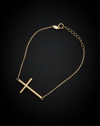 Italian Gold, Inc 14K Italian Gold Cross Bracelet