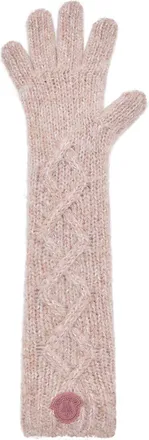 Moncler Alpaca Blend Gloves Pink Size One size