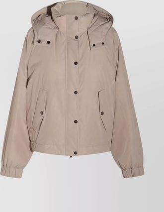 Brunello Cucinelli puffer jackets with adjustable hem and hood