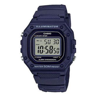 Casio Waterproof Sports Unisex Mens Blue Digital W-218H-2A