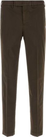 Pantaloni Torino Brown Stretch Cotton Pant