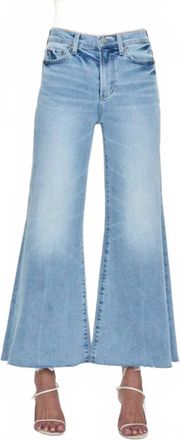Pistola Denim Izzy Mid Rise Wide Leg Crop Jeans In Strive