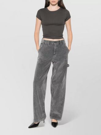 Haikure corduroy straight-leg trousers