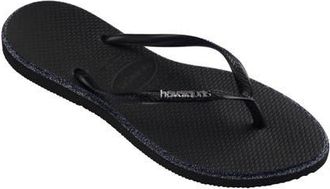 Havaianas Slim Point Glitter Flip Flop in Dark Brown/Golden at Nordstrom, Size 5