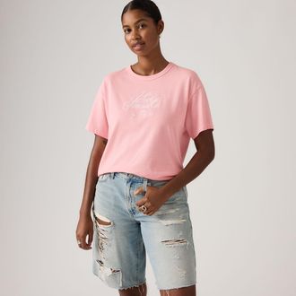 Levi's Graphic Vintage Fit Tee - Womens - XS - Pink / Coral Blush