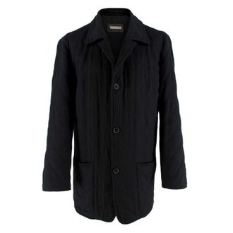 Agnona Black Cashmere Coat Size L