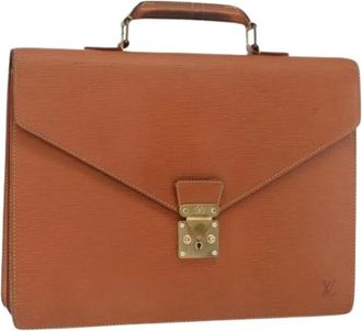 Louis Vuitton Pre-owned Handbags, female, Brown, Size: ONE SIZE Pre-owned Serviette Conseiller Briefcase