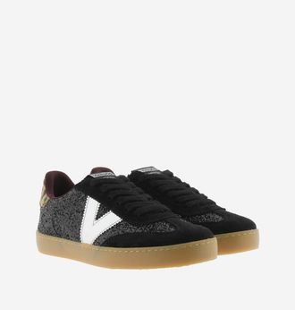 Victoria Leren sneakers BERLIN GLITTER