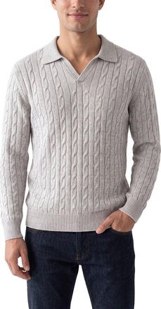 N.Peal N. PEAL Cable Polo Shirt Cashmere Sweater