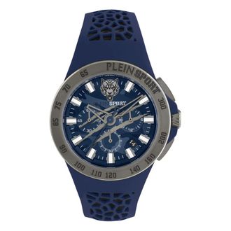 Plein Sport Accessoires, Heren, Blauw, ONE Size, Thunderstorm Chrono