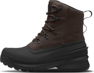 The North Face Mens Chilkat V Zip Waterproof Boots In Coffee Brown/tnf Black