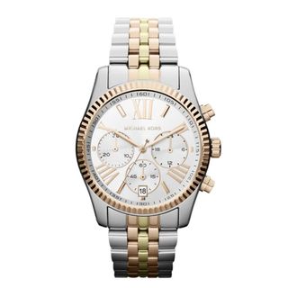 Michael Kors Accessoires, Dames, Grijs, ONE Size, Zilveren Lexington Horloge - Tijdloze Keuze