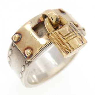 Herm&egrave;s Silver Silver 925 Band Ring (Pre-Owned)