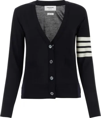 Thom Browne Black Wool Cardigan
