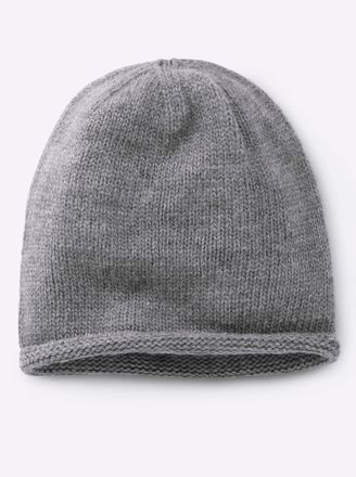 Heine Beanie HEINE, Damen, grau, Kunstfaser, M&uuml;tzen Beanie