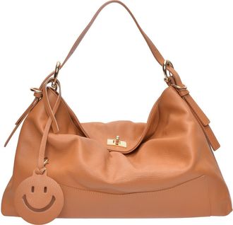 Luisa Vannini Brown Rundleer Tas