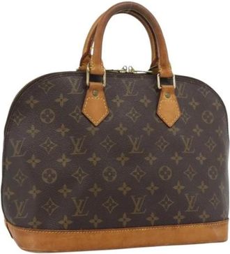 Louis Vuitton Pre-owned Alma Hand Bag - Dames - Vintage Handtas - Bruin - ONE Size - Leer - Vintage
