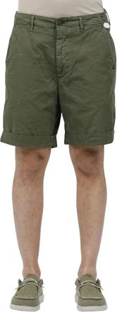 Mason's Bermuda shorts van lichtgewicht stof met Franse zakken - Heren - Korte Broeken - Groen - L - Korte Broeken