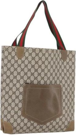 Gucci Pre-owned Tote Bags, female, Beige, Size: ONE SIZE Pre-owned Tote Bag