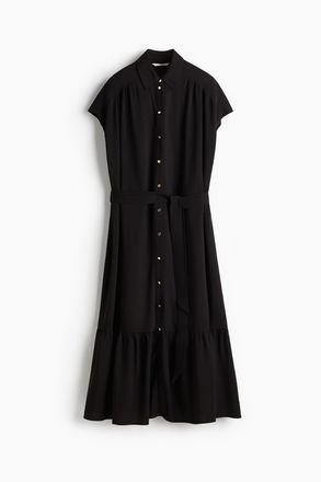 H&M Blusenkleid mit Bindeg&uuml;rtel - Schwarz