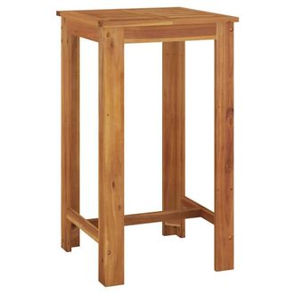 Berkfield Home Garden Bar Table 60x60x105 cm Solid Wood Acacia in Brown | Size: 60 x 60 x 105 cm