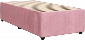 vidaXL Estructura De Cama Sin Colch&oacute;n Terciopelo Rosa 90x200 Cm Vidaxl
