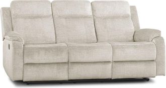 Home Heavenly Home Heavenly - Sof&aacute; Relax 3 Plazas Reimon, Sof&aacute; Reclinable En 2 Extremos, 1 Fijo Central, Apertura Por Palanca. Color: Beige