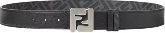 Fendi Belts, male, Black, Size: 110 CM FF Squared Belt