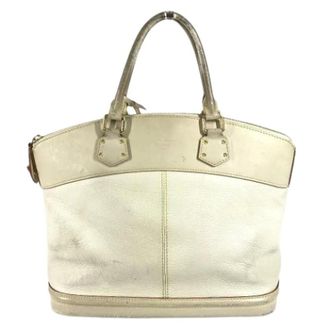 Louis Vuitton Pre-owned Handbags, female, White, Size: ONE SIZE Pre-owned Vintage Suhali Leather Handbag