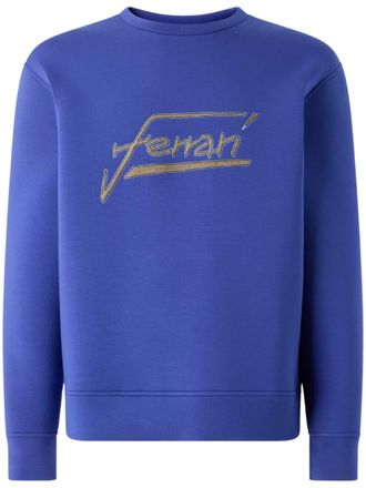 Ferrari Scuba Gold Logo Crew-Neck Sweatshirt