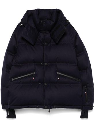 Moncler Krun ski jacket - men - Polyester/Goose Feather/Virgin Wool/Goose Down - 5 - Blue