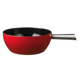 St&ouml;ckli Pentola Per Fonduta In Ghisa Rossa 24cm - 7324.0214 - Stockli