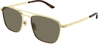 Gucci Sunglasses, unisex, Yellow, Size: 54 MM Stylish Sunglasses for Fashionable Individuals
